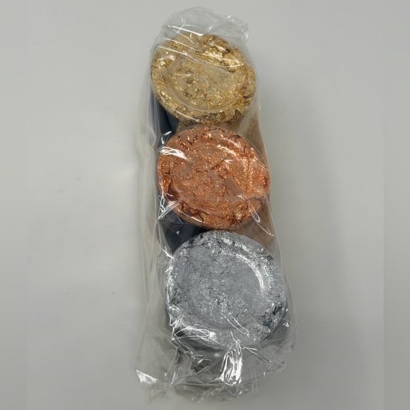 Gold Foil Flakes Set For Nail Art Jewelry Makeup Metallic Silver Cooper Crafts - Picture 6 of 17